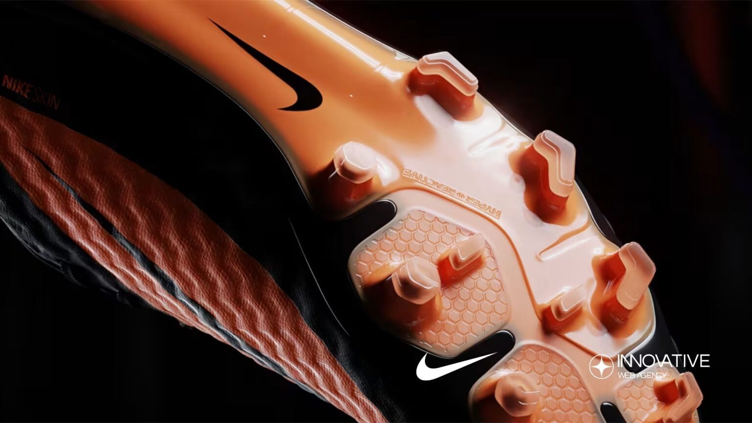 Immagine promozionale Nike con le nuove Hypervenom Bright Citrus in primo piano - Innovative Web Agency Confeuganea