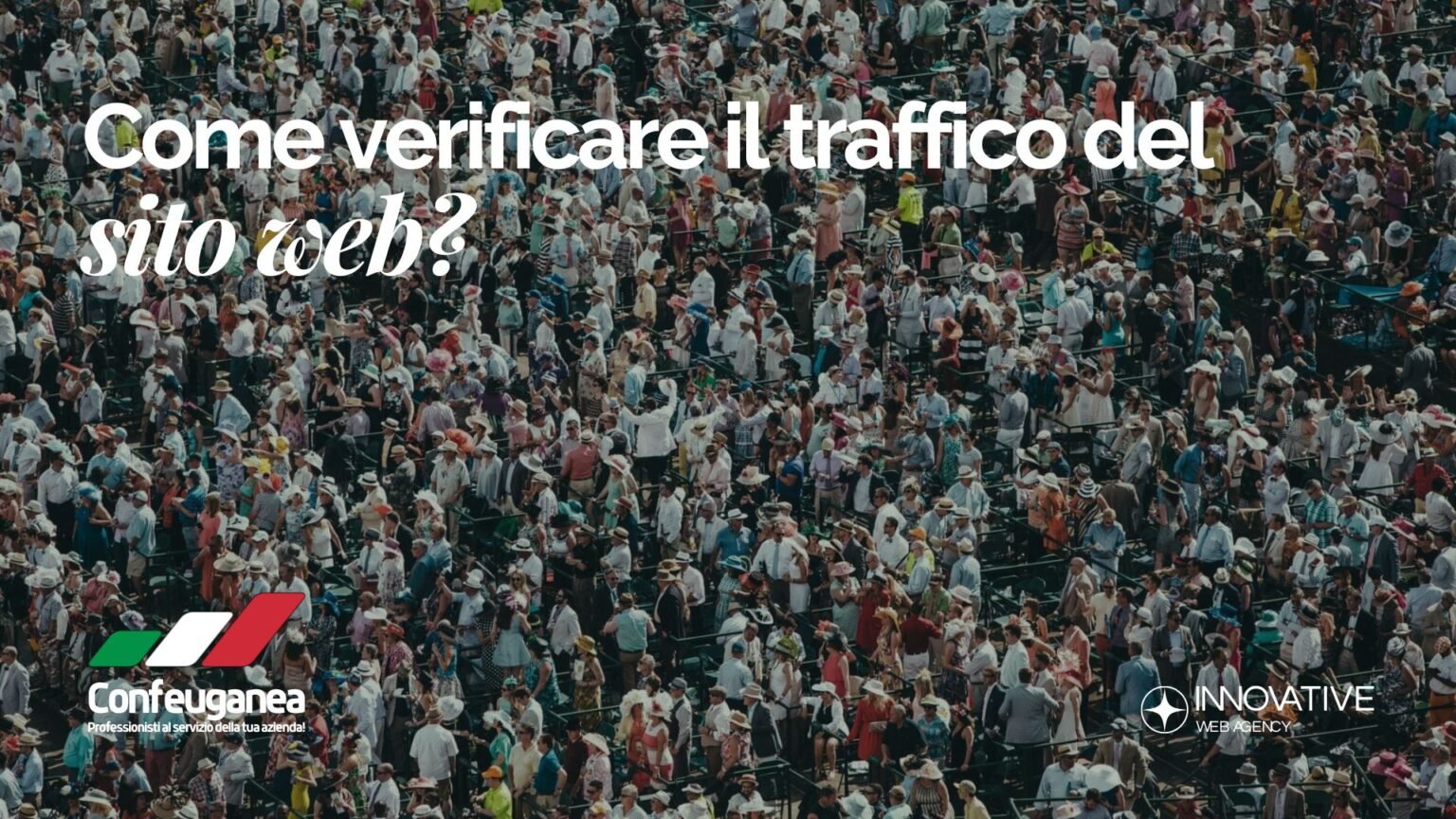 Grafico di analisi del traffico di un sito web aziendale con dashboard KPI per aziende del Canton Ticino